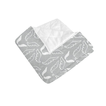 Angel Wings Pattern Print Design 01 Premium Quilt
