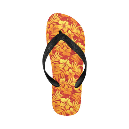 Hibiscus Summer Print Design LKS302 Flip Flops