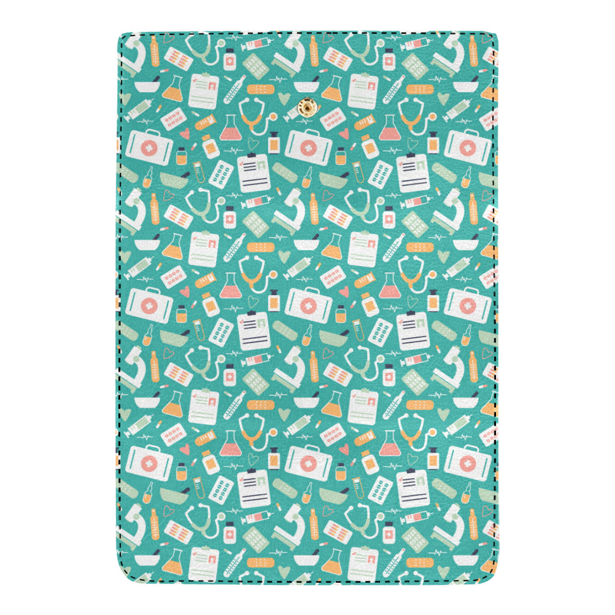 Medical Pattern Print Design 03 Women's Trifold Wallet