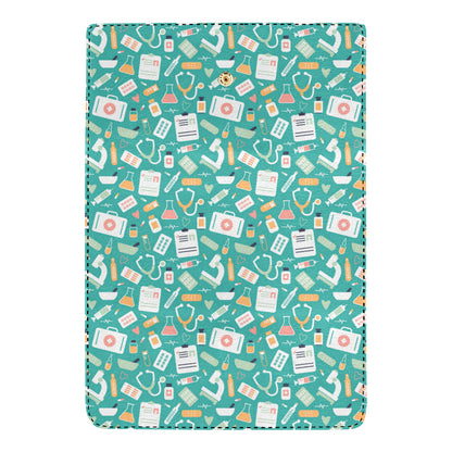 Medical Pattern Print Design 03 Women's Trifold Wallet