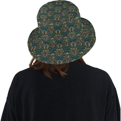 Sun Moon Print Design LKS307 Unisex Bucket Hat