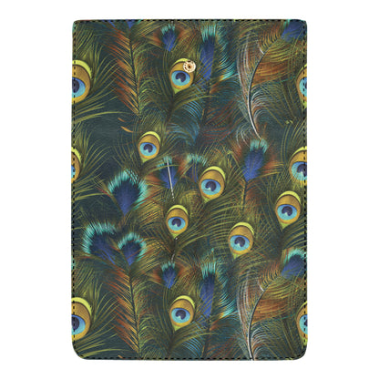 Peacock Feather Pattern Print Design A03 Women's Trifold Wallet