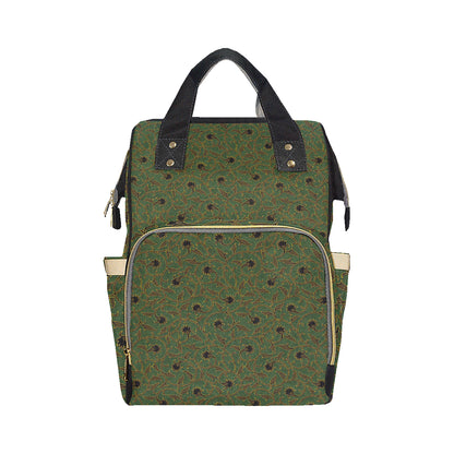 Brocade Pattern Print Design 02 Diaper Bag Backpack