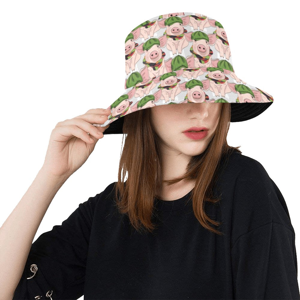 Pig Print Design LKS403 Unisex Bucket Hat