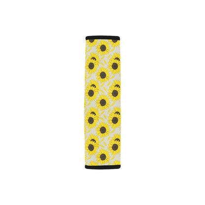 Sunflower Print Design LKS309 Car Seat Belt Cover
