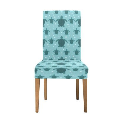 Sea Turtle Print Design LKS305 Dining Chair Slipcover