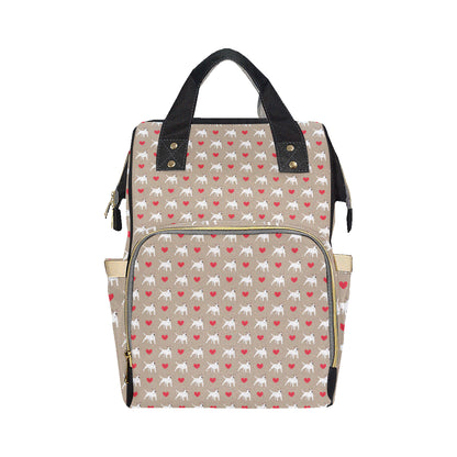 Bull Terriers Pattern Print Design 01 Diaper Bag Backpack