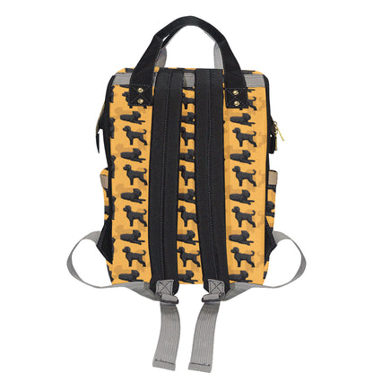 Bouviers des Flandres Pattern Print Design 01 Diaper Bag Backpack