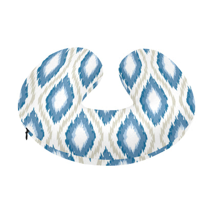 Ikat Pattern Print Design 02 U-Shaped Travel Neck Pillow
