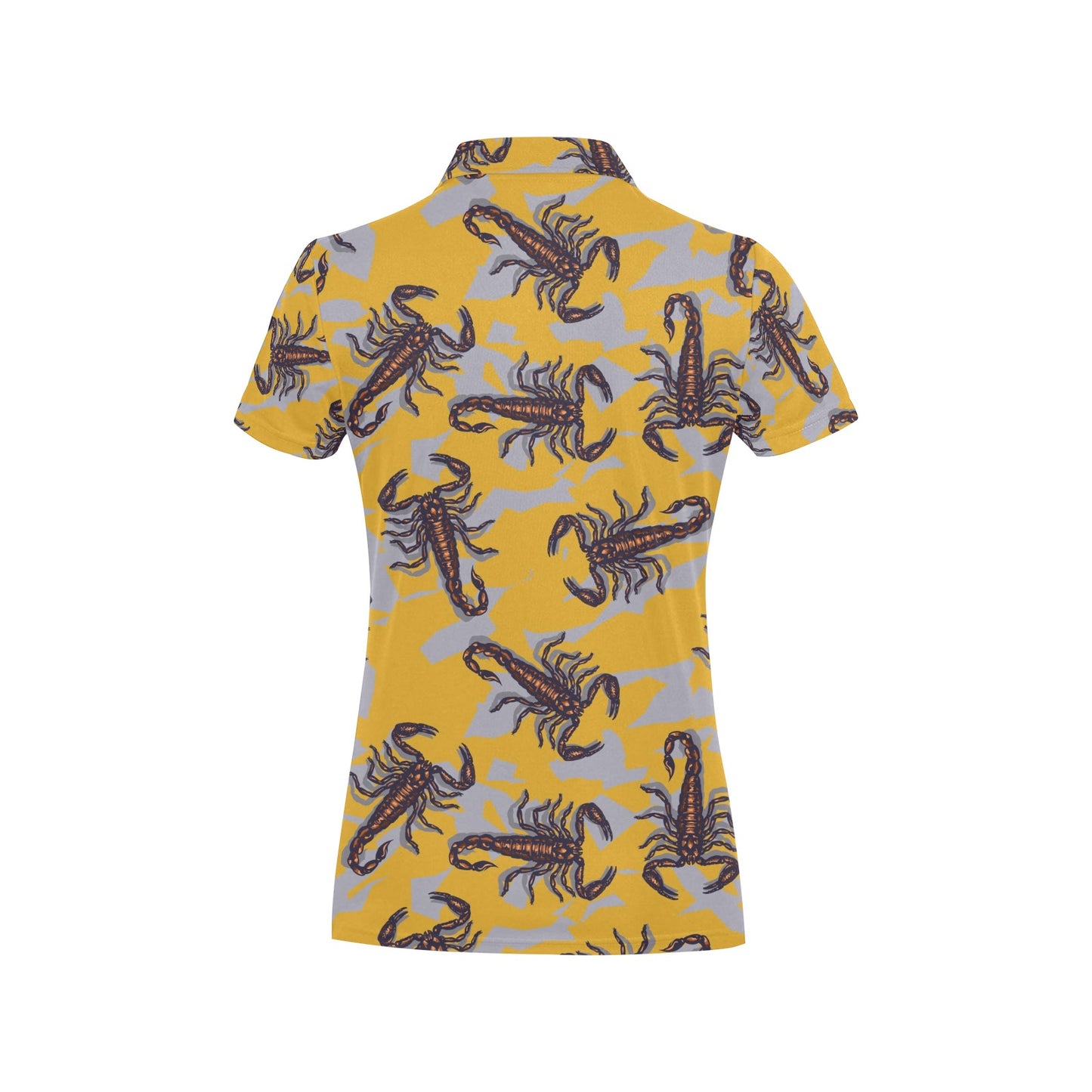 Scorpion Pattern Print Design 01 Women's Polo Shirt
