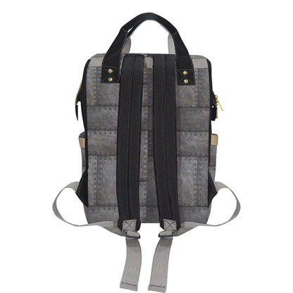 Armor Pattern Print Design 02 Diaper Bag Backpack