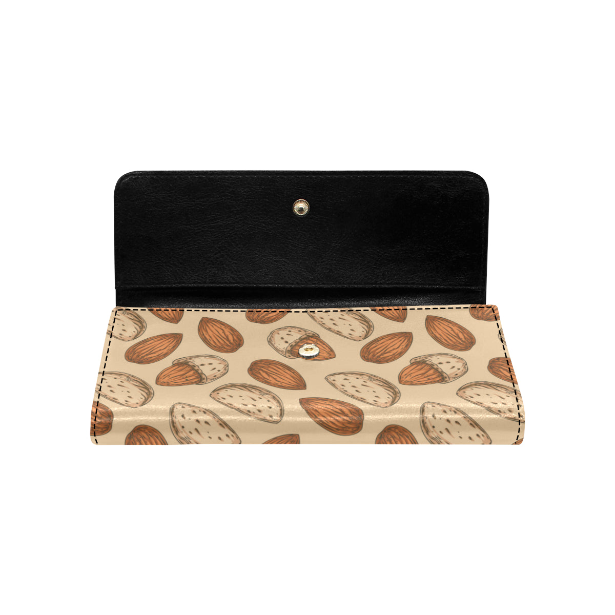 Almond Pattern Print Design 04 Women's Trifold Wallet