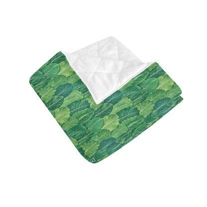 Cabbage Pattern Print Design 02 Premium Quilt