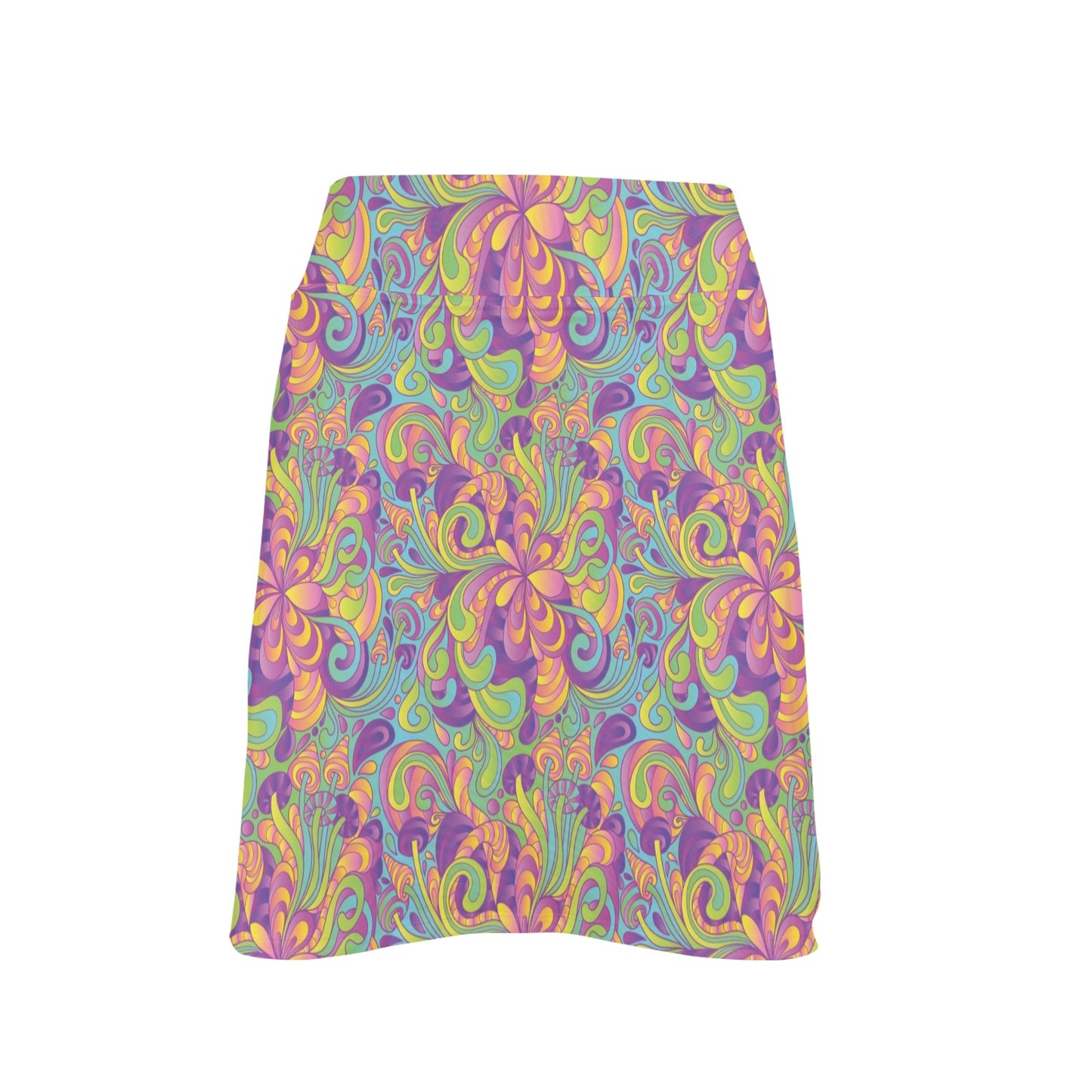 Trippy Print Design LKS306 17" Golf & Pickleball Skort with Pockets