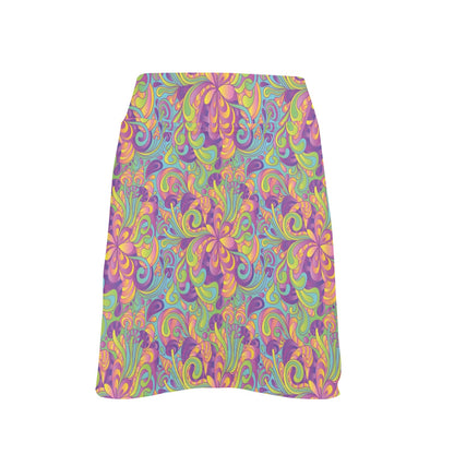 Trippy Print Design LKS306 17" Golf & Pickleball Skort with Pockets