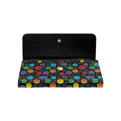 Chakra Pattern Print Design 01 Women's Trifold Wallet