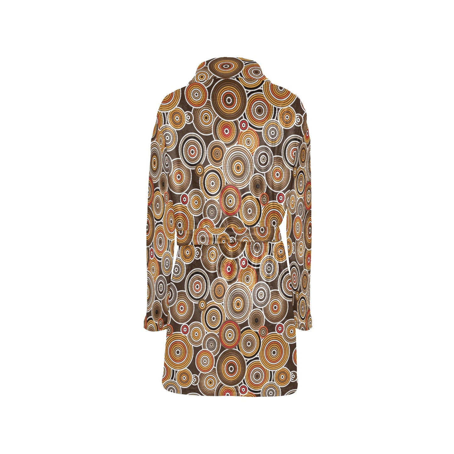 Aboriginal Print Design LKS402 Women's Fleece Robe