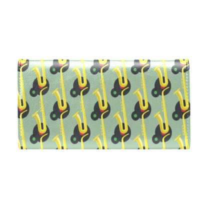 Saxophone Print Design LKS405 Women's Trifold Wallet