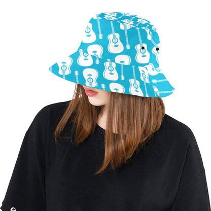 Acoustic Guitar Print Design LKS404 Unisex Bucket Hat