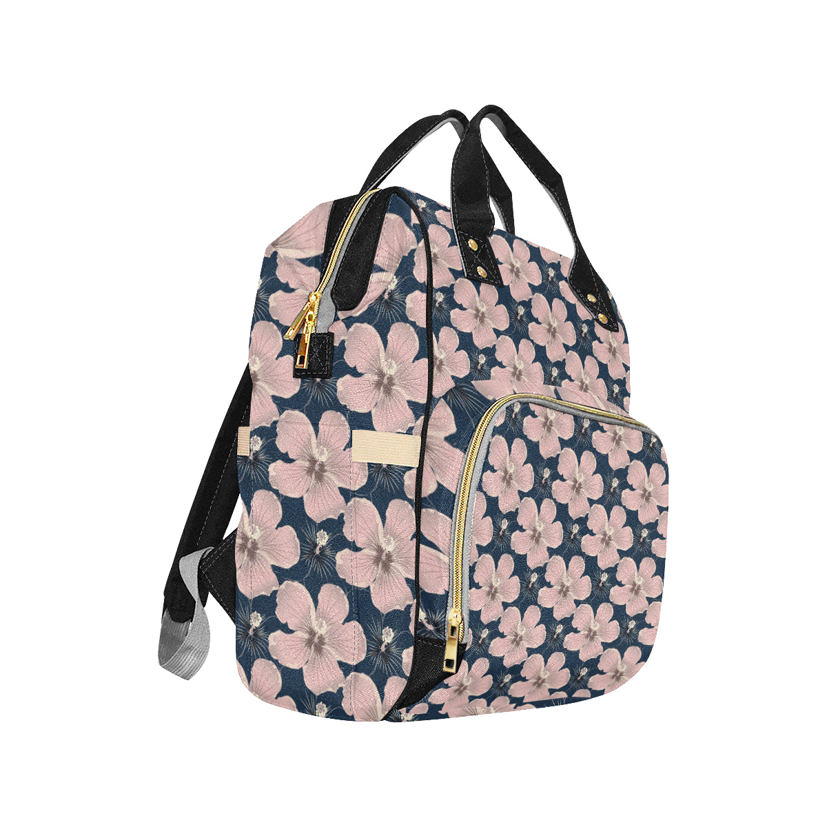 Plumeria Pattern Print Design PM018 Diaper Bag Backpack