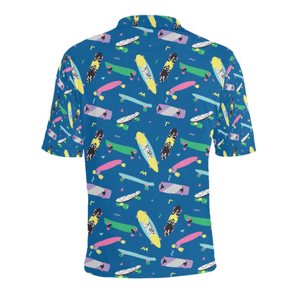 Skateboard Print Design LKS302 Men Polo Shirt