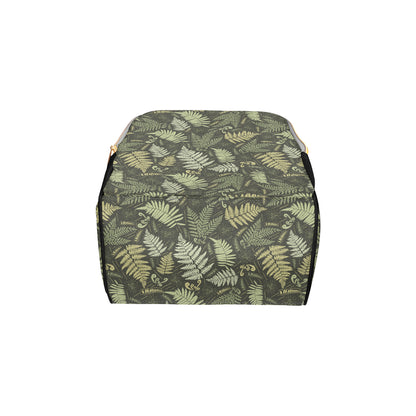 Fern Leave Green Print Pattern Diaper Bag Backpack