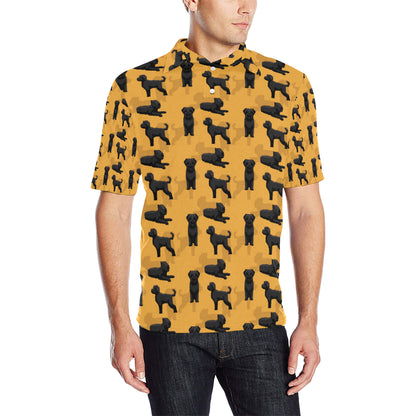 Bouviers des Flandres Pattern Print Design 01 Men Polo Shirt