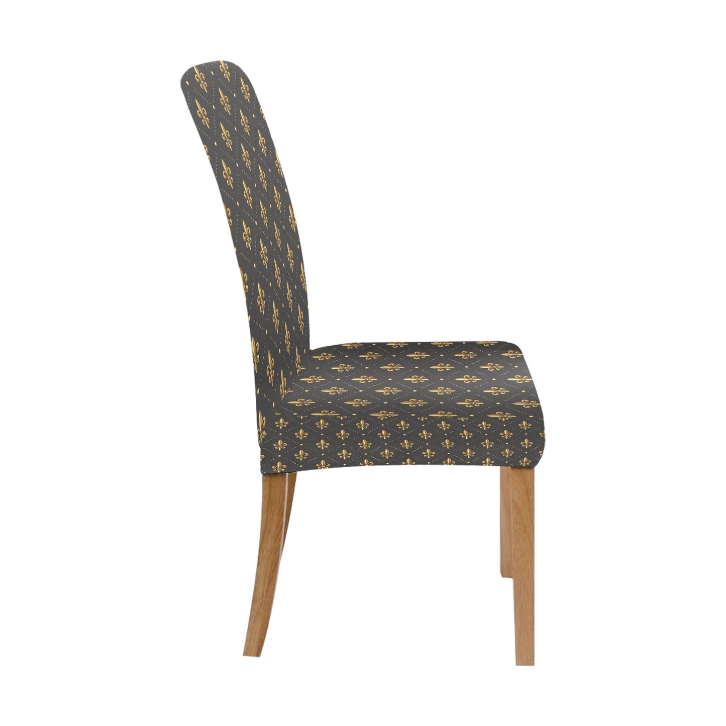 Fleur De Lis Print Design LKS402 Dining Chair Slipcover