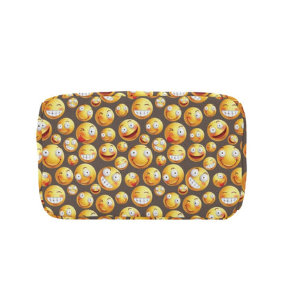 Smiley Face Emoji Print Design LKS303 Insulated Lunch Bag
