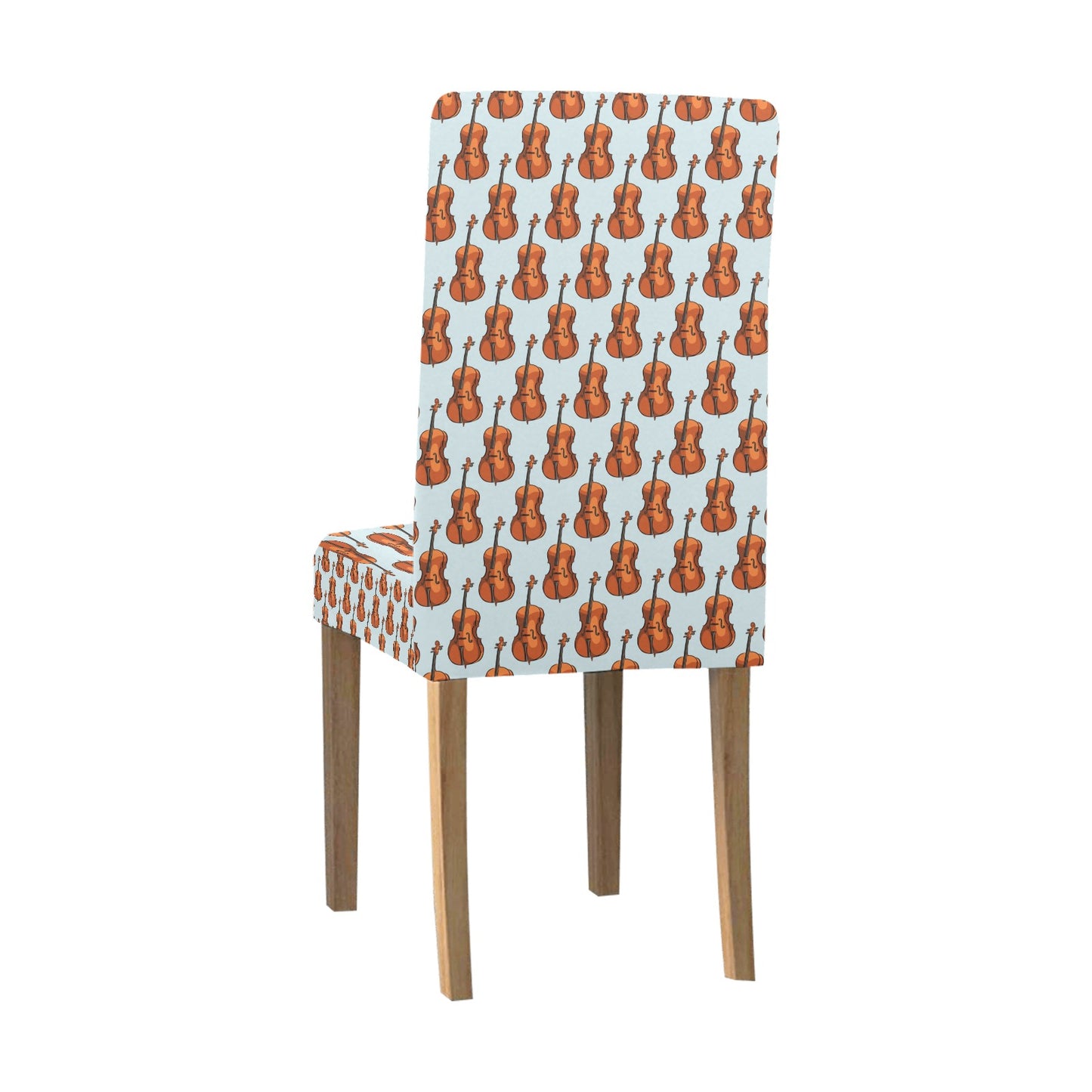 Violin Print Design LKS406 Dining Chair Slipcover