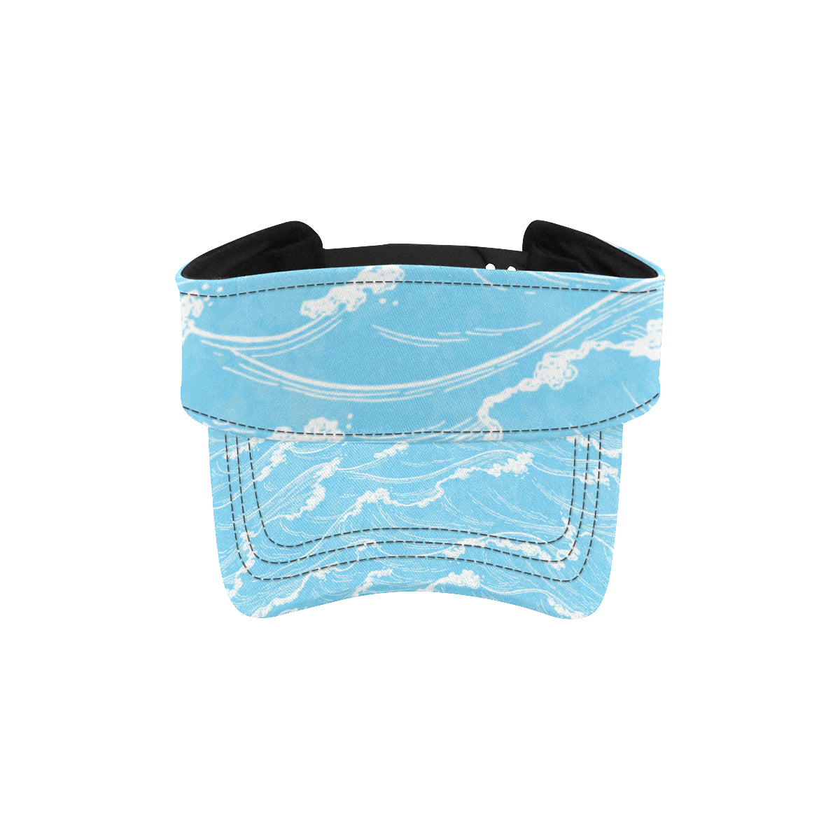 Ocean Wave Pattern Print Design A01 Unisex Sun Visor