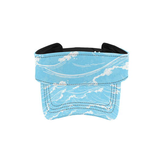 Ocean Wave Pattern Print Design A01 Unisex Sun Visor