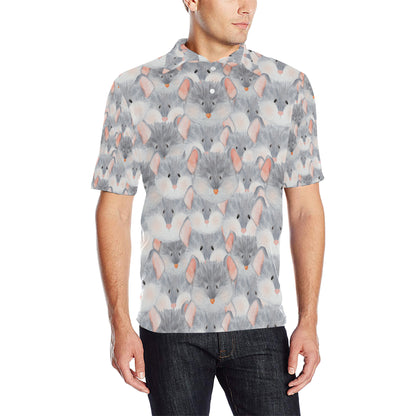 Rat Baby Pattern Print Design 02 Men Polo Shirt