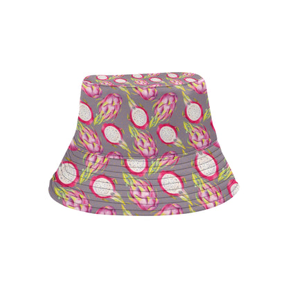 Dragonfruit Pattern Print Design DF03 Unisex Bucket Hat
