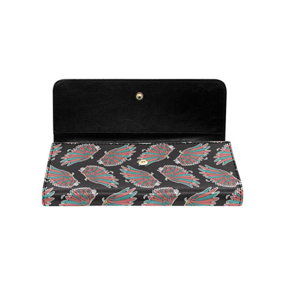 Angel Wings Pattern Print Design 05 Women's Trifold Wallet