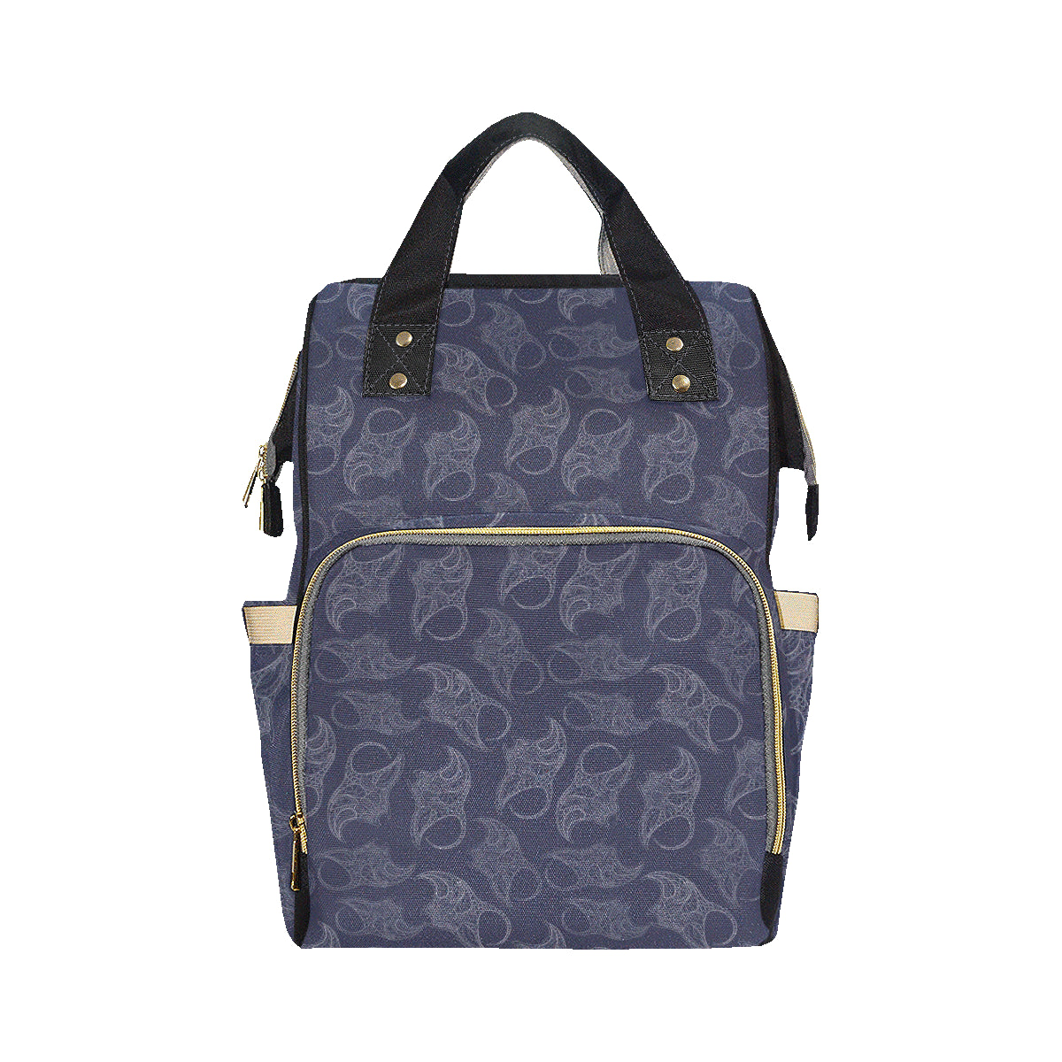 Manta Ray Pattern Print Design 01 Diaper Bag Backpack