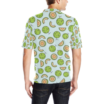 Cantaloupe Pattern Print Design 02 Men Polo Shirt