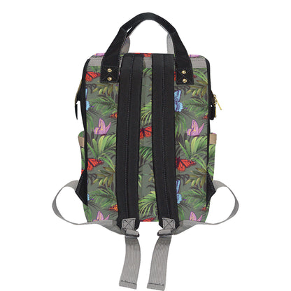 Monarch Butterfly Pattern Print Design 04 Diaper Bag Backpack