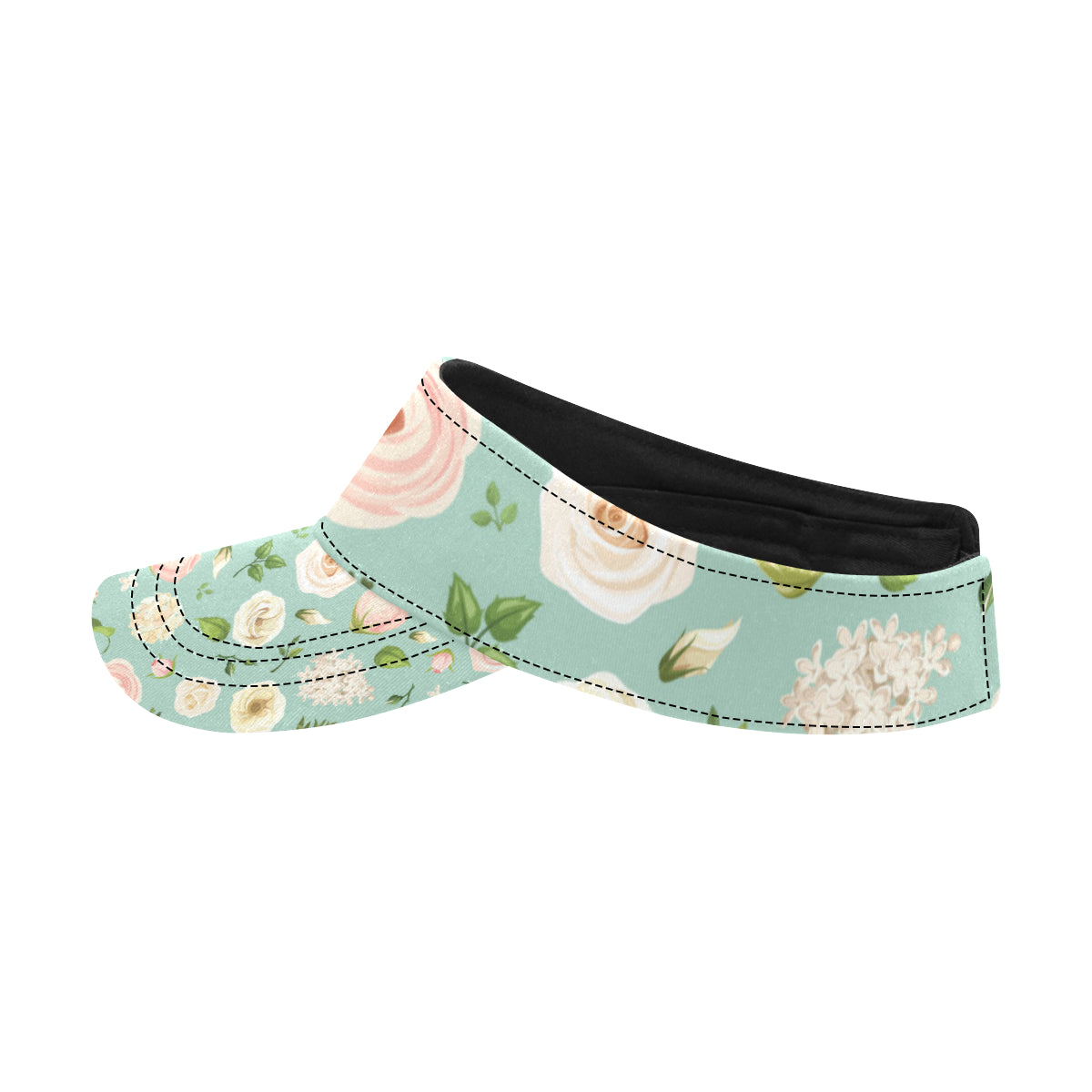 Lisianthus Pattern Print Design 01 Unisex Sun Visor
