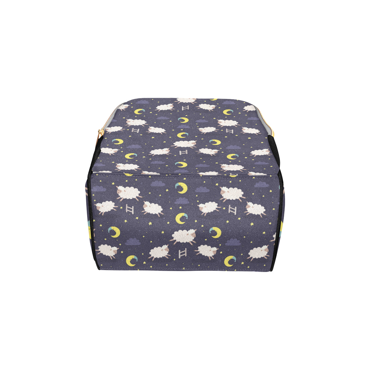 Sheep Night Pattern Print Design 02 Diaper Bag Backpack