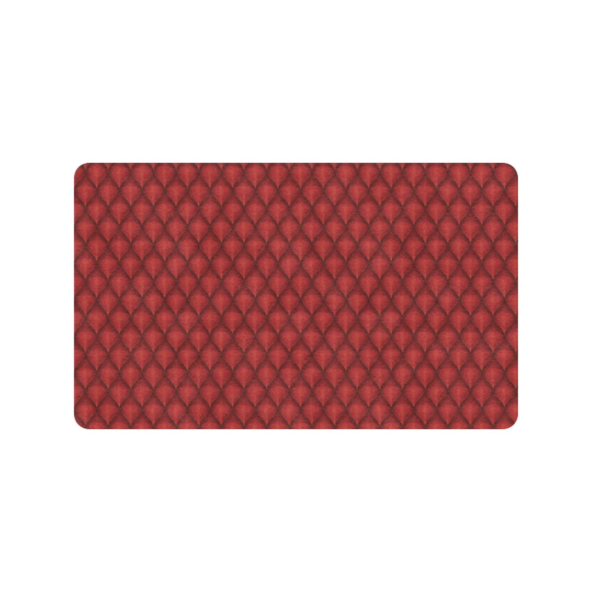 Dragons Red Skin Texture Rubber Doormat