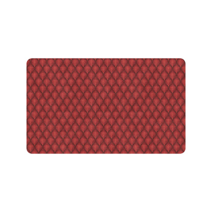 Dragons Red Skin Texture Rubber Doormat