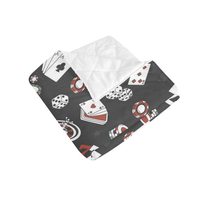 Casino Pattern Print Design 02 Premium Quilt