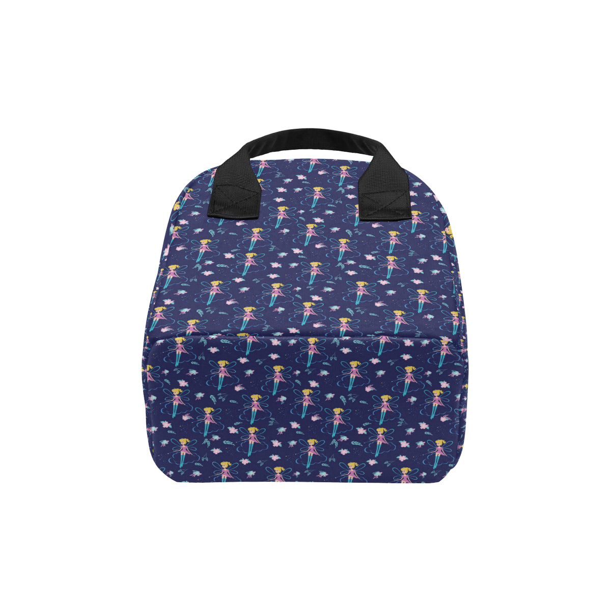 Fairy Cartoon Style Print Pattern Insulated Lunch Bag