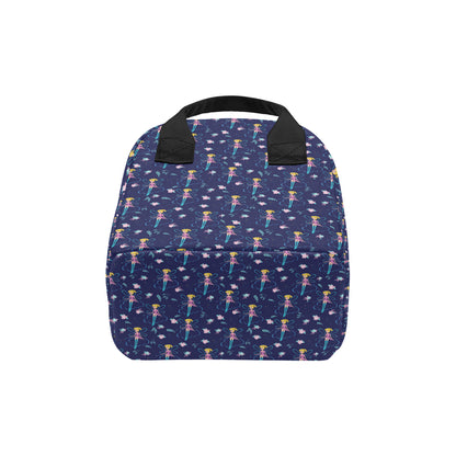 Fairy Cartoon Style Print Pattern Insulated Lunch Bag