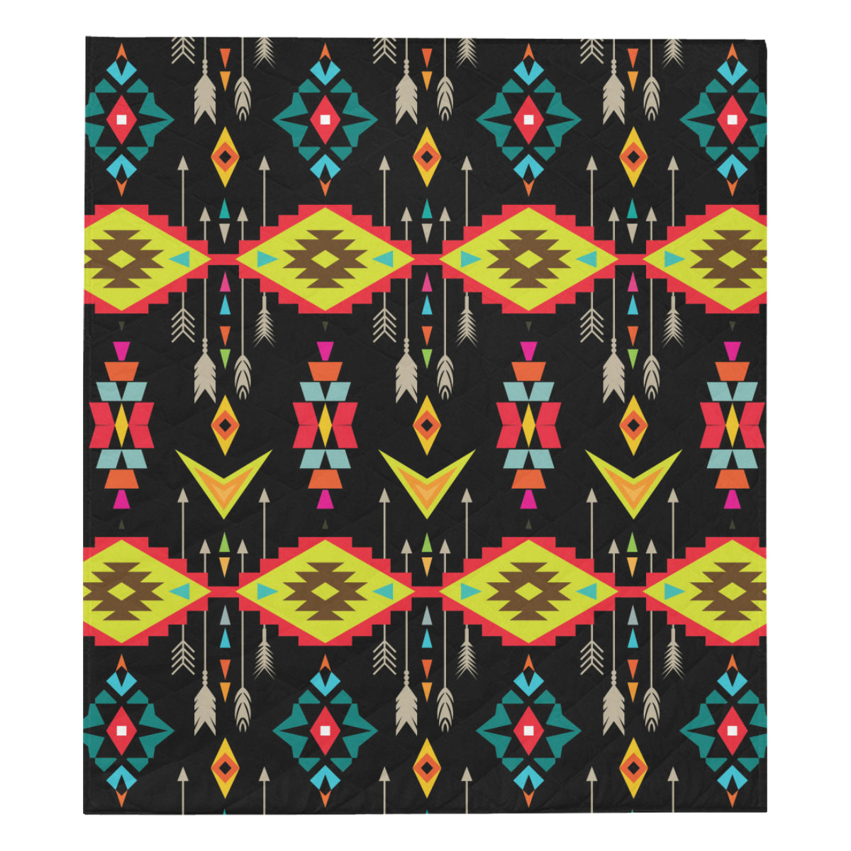Native Pattern Print Design A05 Premium Quilt