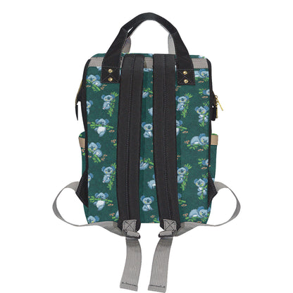 Koala Blue Design Print Diaper Bag Backpack
