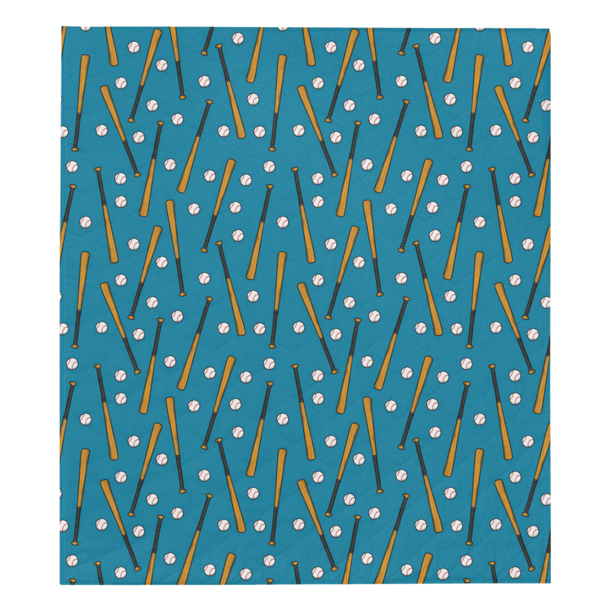 Baseball Pattern Print Design 01 Premium Quilt