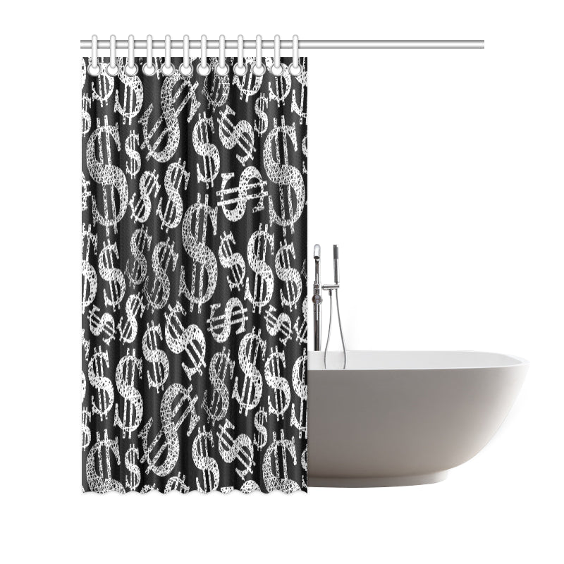 Money Pattern Print Design 02 Shower Curtain