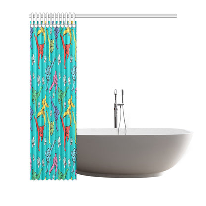 Judo Pattern Print Design 01 Shower Curtain